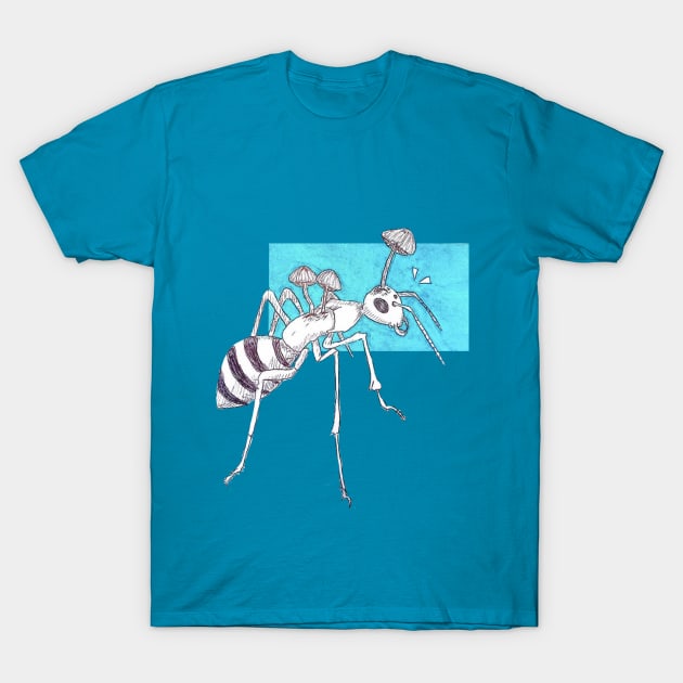 Surprised by Cordyceps T-Shirt by Animal Surrealism